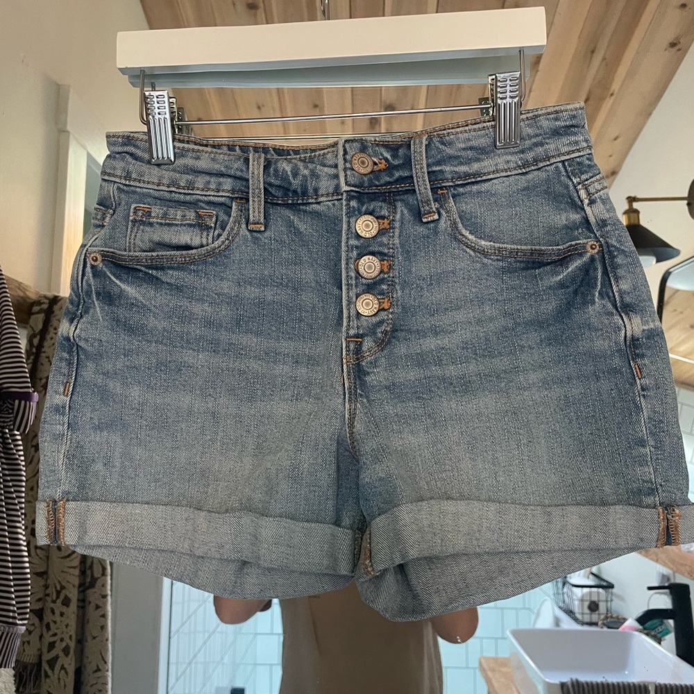 Old Navy high rise jean shorts - size 0